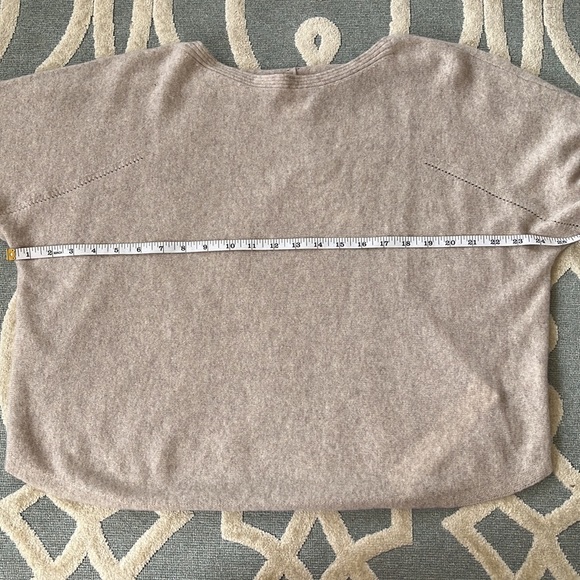 Poetry Boat Neck Cashmere Sweater Ecru Women’s Size 8/10 - Picture 7 of 9